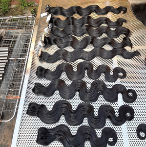 Top Wholesale Vietnamese Remy Virgin Human <b>Hair</b> Bundles Custom Raw Pre-Stretched <b>Braiding</b> - Product Image 2