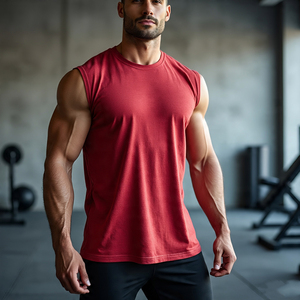 Workout Sleeveless White Boxy Vest <b>Men</b> Acid Wash T-Shirt Custom Cut Shoulder Vests Crew Neck Sleeveless <b>Singlet</b> Boxy Vest Boys - Product Image 2