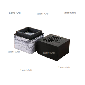 Metal <b>Silver</b> And Black Color Bakhoor <b>Burner</b> Highest Quality Square Shape Oud <b>Burner</b> For Home Decor Accessories - Product Image 4