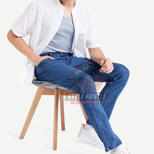 Pantalones Vaqueros para Hombre de Estilo Moderno para Uso en Exteriores, Pantalones Vaqueros de Color Sólido de la Mejor Calidad para Hombre - Product Image 3