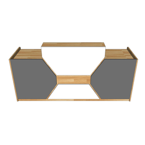 Mostrador de Recepción Moderno y Lujoso BLT68015 con Cajones Resistentes de Madera de Caucho para Clínica, Hotel, Salón de Belleza, Gimnasio, Escuela, Bar, Spa - Product Image 2