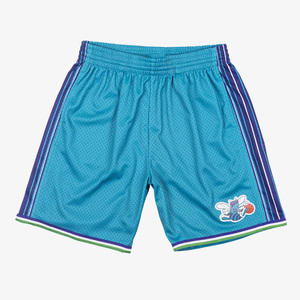 <b>Women's</b> Purple Hornets <b>Basketball</b> <b>Shorts</b> with Embroidery Wholesale Mid Waist Polyester Mesh <b>Shorts</b> Drawstring Closure 70's Style - Product Image 3