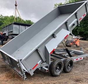 Remolque Volquete de Alta Gama 2024, 7x16, 14K GVW, 7 Toneladas, Eje Tándem, Laterales de 2 pies, Hidráulico de Servicio Pesado - Product Image 1