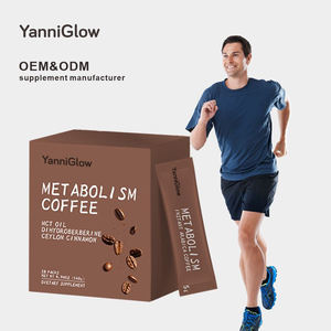 YanniGlow OEM ODM metabolisme penguat bubuk Protein kopi suplemen olahraga nutrisi penurunan berat badan pembakar lemak - Product Image 1