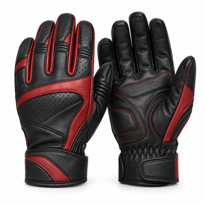 Gants en cuir au design unique, toucher doux, construction robuste, antidérapants, poignets renforcés, mouvements flexibles, usage général - Product Image 1
