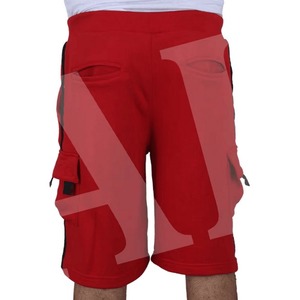 Pantalones cortos deportivos para hombre con logotipo personalizado de alta calidad 100% algodón multibolsillo de lana de peso pesado Color sólido Nuevo diseño - Product Image 6