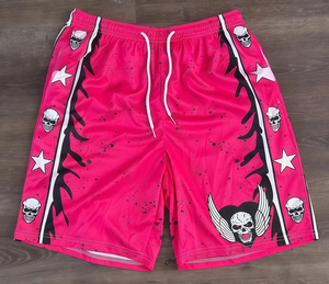 Pantalones Cortos Deportivos para Hombre y Mujer, Pantalones Cortos con Estampado de Letras, Pantalones Cortos para Entrenamiento y Trotar, Pantalones Cortos Deportivos de Malla para Boxeo, Pantalones Cortos de Playa - Product Image 1