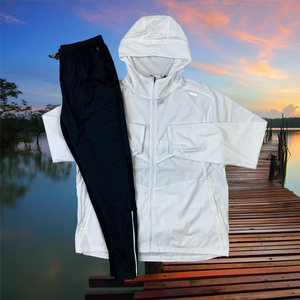 Ensemble de survêtement décontracté à capuche imprimé pour homme, qualité supérieure, nylon léger - Product Image 3