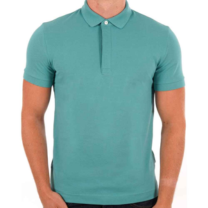 Camisetas de Hombre de Último Diseño en Turquesa, 100% Algodón, de Alta Calidad, Color Sólido, Tejido de Punto, Transpirable, Casual, de Manga Corta - Product Image 5