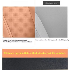 Funda de Asiento de Coche de Cuero Personalizable de Lujo a Precio de Fabricante, Juego Completo para <span class=keywords><strong>Toyota</strong></span> Camry 9.ª Generación - Product Image 6