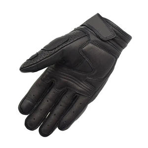 Venta al por mayor de fábrica de dedo completo guantes de carreras de motos 100% de cuero duro nudillo protección invierno guantes de montar en moto - Product Image 2
