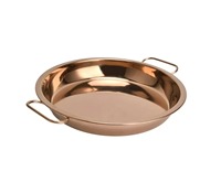 Plateau de service élégant en cuivre sur mesure, finition brillante, léger, durable, design moderne, fait main, pour mariage et fête