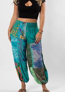 กางเกงฮาเร็มแบบเย็บปะติดสำหรับผู้หญิงและผู้ชายชุดเทศกาลสเวตเตอร์ทรงหลวมมีกระเป๋า - Product Image 5