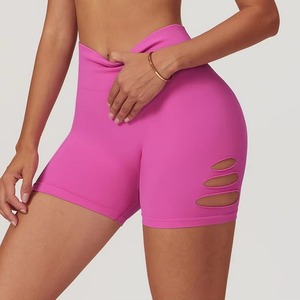Shorts Deportivos Sexys para Mujer, para Yoga, con Efecto Push-Up, Cintura Alta, Secado Rápido, Transpirables, Sin Costuras, para Gimnasio y Entrenamiento, con Logotipo Personalizado - Product Image 6