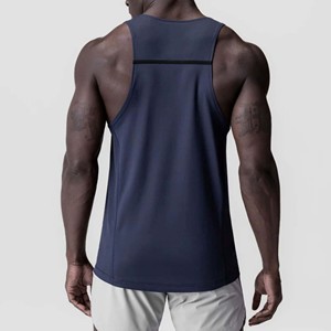 Faites votre propre débardeur pour hommes-Tissu en polyester/coton respirant à séchage rapide pour les entraînements de gymnastique Casual Daily Wear Light Summer - Product Image 3