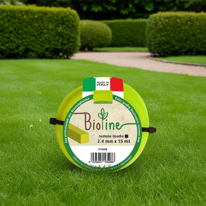 BIOLINE Amarillo 016508 Hilo de nailon cuadrado para desbrozadora 2.4mm x 15m para limpieza de cepillos - Product Image 3