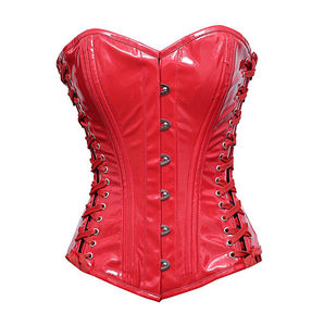 Bustier Corset Gothique pour Femme en Similicuir Souple Respirant avec Logo OEM, Maintien Moyen, Fin, Quotidien, Sans Couture - Product Image 4