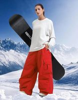 Pantalon de ski unisexe FD imperméable, respirant, séchage rapide, coupe-vent, pour snowboard et sports d'hiver, confort 10 000 mm