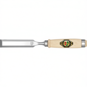 Cincel para Madera Estilo Ulm CHERRY, Ancho de Corte de 6 mm, con 2 Abrazaderas de Acero y Mango de Madera de Haya, para Artesanías de Bambú y Madera - Product Image 3