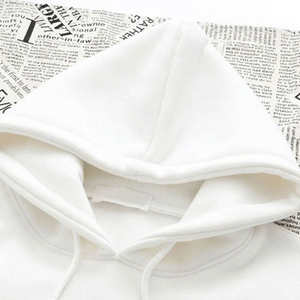 Sudadera con capucha de estudiante OEM al por mayor Sudadera con capucha de señora cómoda sólida con patrón de gato - Product Image 5