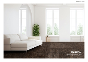 Style européen moderne 600x1200mm carreaux de porcelaine MARRON EMPERADOR antibactérien antidérapant poli brillant pour chambre intérieure - Product Image 2
