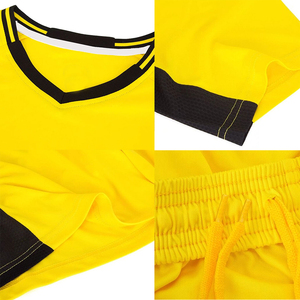 ชุดฟุตบอลแบบกำหนดเอง เสื้อเจอร์ซีย์โพลีเอสเตอร์แห้งเร็ว กางเกงขาสั้น ชุดทีมฟุตบอล รับพิมพ์โลโก้ รับผลิตแบบ OEM ODM รับสั่งซื้อจำนวนมาก - Product Image 3