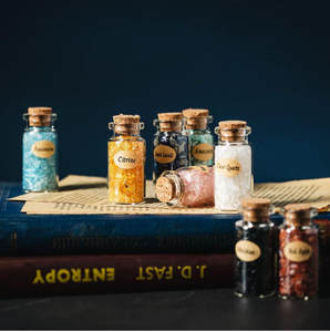 Bouteille à souhaits Guérison naturelle Sept chakras Cristal Gravier Pierres à bascule Lucky Drifting Bottle Home Decoration Gift - Product Image 2