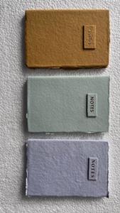 Artículos promocionales ecológicos de papel de trapo de algodón con borde de cubierta elegante hecho a mano - Product Image 5