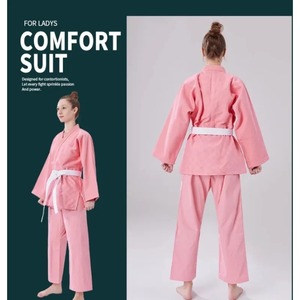 Costume de Judo professionnel bleu blanc noir pour adultes enfants taille personnalisée 100% coton respirant BJJ GI pour les Arts martiaux de karaté - Product Image 4