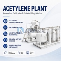 Usine d'acétylène complète 100-150 Nm³/h pour l'approvisionnement régional en gaz industriel