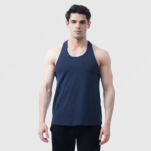 High Quality Compression <b>Sleeveless</b> Men's Tank <b>Tops</b> for Summer Fitness Gym Training Custom High Knitted Weave OEM Blank Product - Product Image 1
