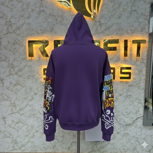 เสื้อฮู้ดสำหรับผู้ชาย2026มีซิปมีฮู้ดพิมพ์ลาย DTF วัสดุดีใหม่ - Product Image 4