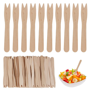 Export Quality Acacia Wooden Serving <b>Mixing</b> Spoon Fork mini spoon cut - Product Image 4