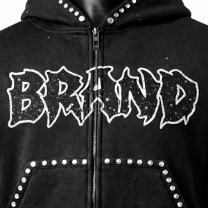 Conjunto Deportivo de Punto con Capucha para Hombre, Lavado Ácido, Poliéster/Algodón, Color Sólido, Peso Pesado 300g, Transpirable, Casual, para Invierno y Actividades al Aire Libre - Product Image 3