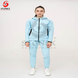 Chándal en blanco personalizado para mujer, ropa de correr, chándal, ropa deportiva, conjunto de chándal para mujer - Product Image 1