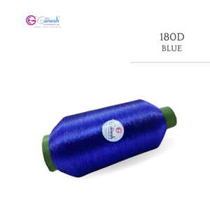 ไหมปักลายดอกไม้สีน้ำเงินเมทัลลิก 180D  ชนิดเส้นใยโพลีเอสเตอร์ลูเร็กซ์ความทนทานสูง สำหรับถักมือ รุ่น MS-ST - Product Image 3