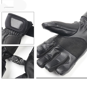 Gants de moto de course personnalisés en cuir pleine fleur, imperméables, compatibles écran tactile, protection intégrale pour sports de plein air, fermeture éclair - Product Image 5