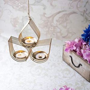 Applique murale décorative en forme d'œil doré, porte-bougie pour la décoration de la maison et du bureau, événements de mariage, fabriquée en Inde - Product Image 6