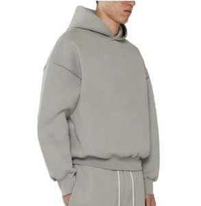 Custom Print 100%Cotton Plain <b>Men's</b> Hoodie Heavyweight Cropped Boxy Hoodie for <b>Men</b> Oversized <b>Crop</b> <b>Top</b> <b>Men's</b> Hoodies Sweatshirt - Product Image 2