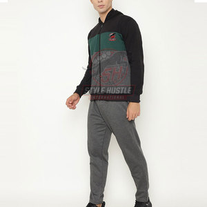 Latest Design Winter Men's <b>Tracksuit</b> Set Causal Long Sleeve Custom Color <b>Plain</b> <b>Tracksuit</b> For Sale - Product Image 4
