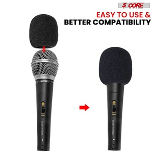 Couverture de microphone 5Core en mousse souple, pare-vent en éponge pour micro portable - Product Image 5
