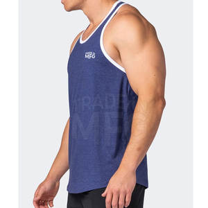 La mejor camiseta sin mangas para hombre, ropa de gimnasio de algodón transpirable para verano, diseño estampado informal al por mayor - Product Image 4