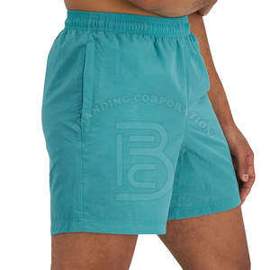 Short en nylon personnalisé pour hommes pour l'entraînement de natation à la plage en salle de gym-Short d'entraînement vierge respirant à taille élastique non tissé personnalisable - Product Image 4
