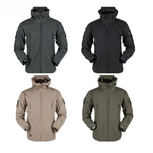 Servicios OEM Hombres Soft Shell Outdoor Sport Chaquetas Tela de lona con cuello alto para acampar - Product Image 6
