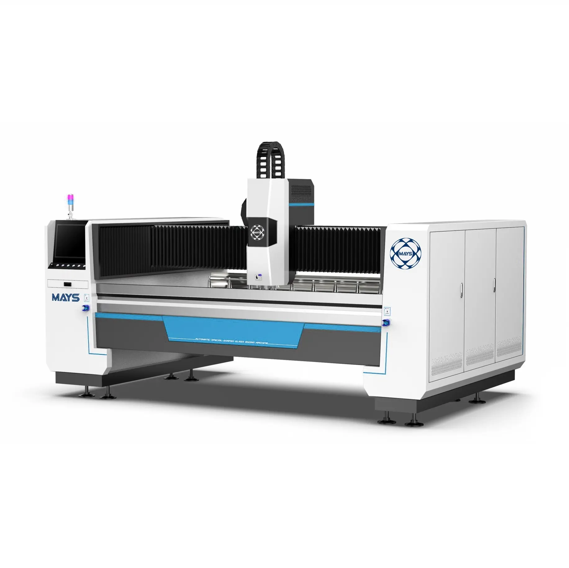 Gran oferta, nuevo modelo, máquina de centro de trabajo de vidrio CNC, máquina pulidora de procesamiento de molienda, línea recta automática