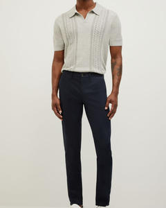 Suéter informal de ajuste holgado de punto clásico y de moda para hombres para ropa de invierno al aire libre jersey con logotipo personalizado y bordado - Product Image 3