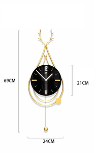 <b>Pendulum</b> Dropshipping Products 2025 <b>Modern</b> <b>Wall</b> Hanging <b>Clock</b> Decorative Metal <b>Wall</b> Watch <b>Clock</b> Home House Decor - Product Image 5