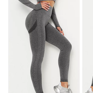 Stretch fit women leggings with OEM custom logo breathable <b>material</b> ideal for gymwear sports branding and bulk sales - Product Image 3