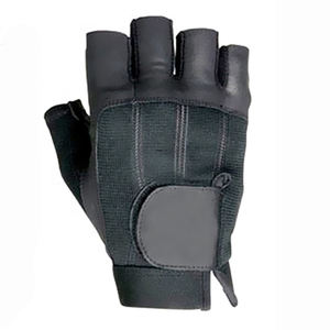 ถุงมือไมโครไฟเบอร์ระบายอากาศน้ำหนักเบาครึ่งนิ้วหนังแท้สำหรับยกยิมฟิตเนสขี่จักรยานรถบัสขับรถ - Product Image 2