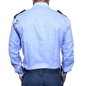 Uniforme de sécurité pour hommes à manches longues et boutonnées, personnalisé, haute qualité, faible MOQ, nouveau style, étiquettes OEM, polyester/coton, 2025 - Product Image 4